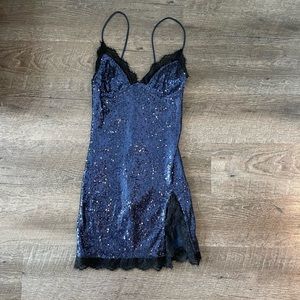 MOTEL ROCKS: Rimini Dress, Midnight Mini